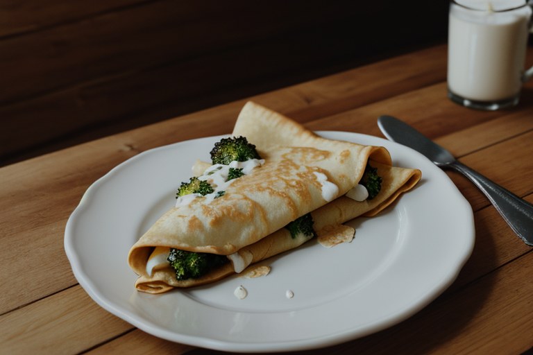 Chicken Broccoli Crepes