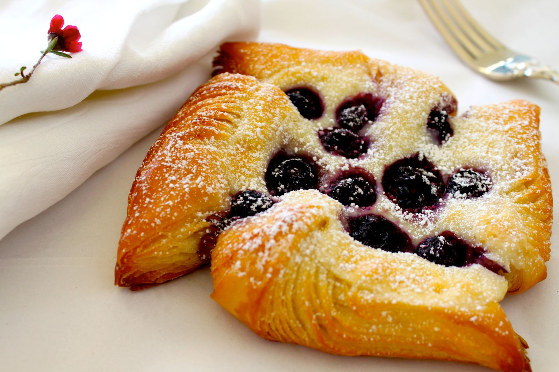 Lemon Blueberry Cream Cheese Galette