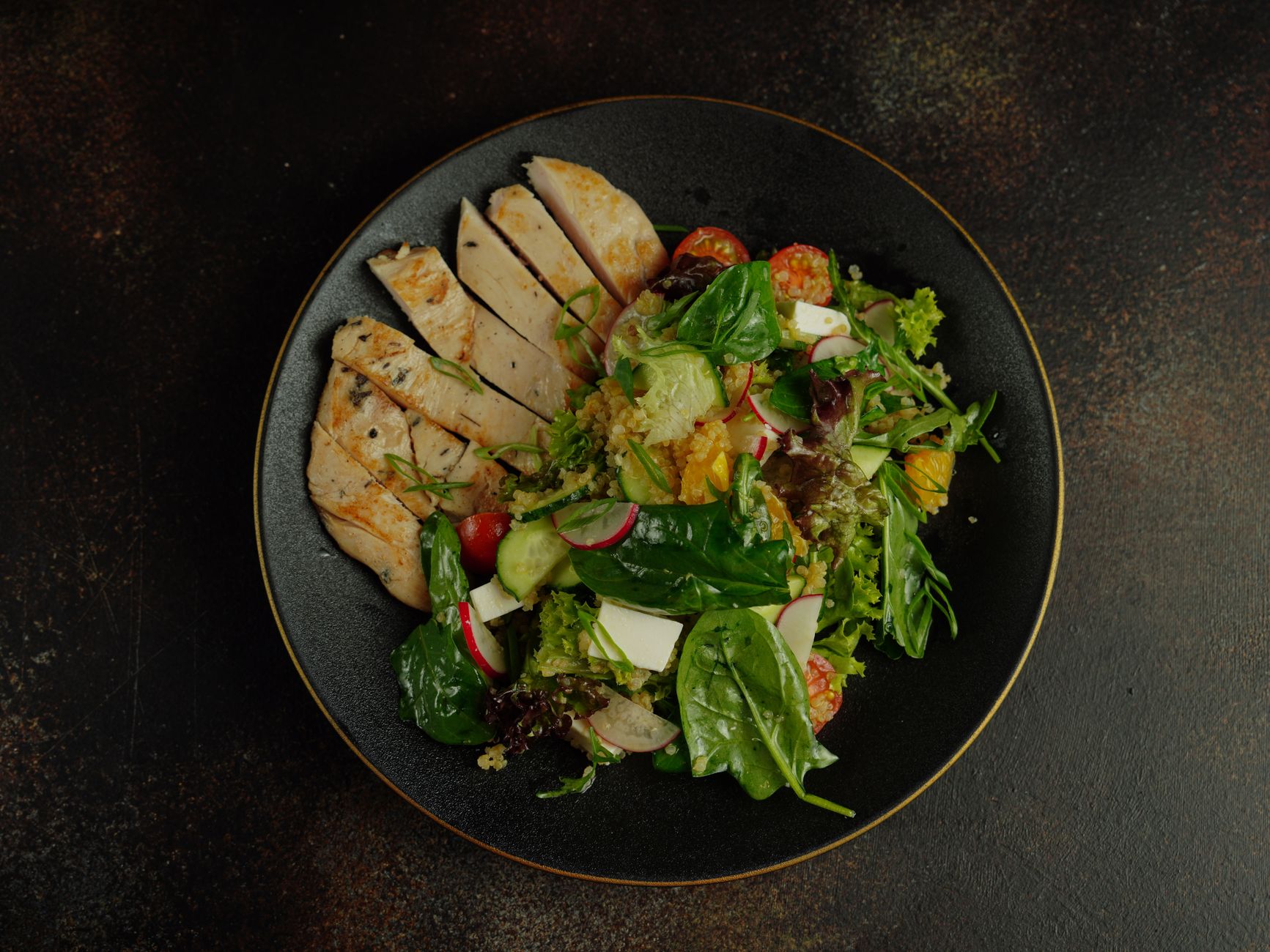 Chicken Quinoa Greek Salad