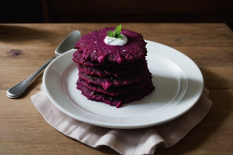Beetroot latkes