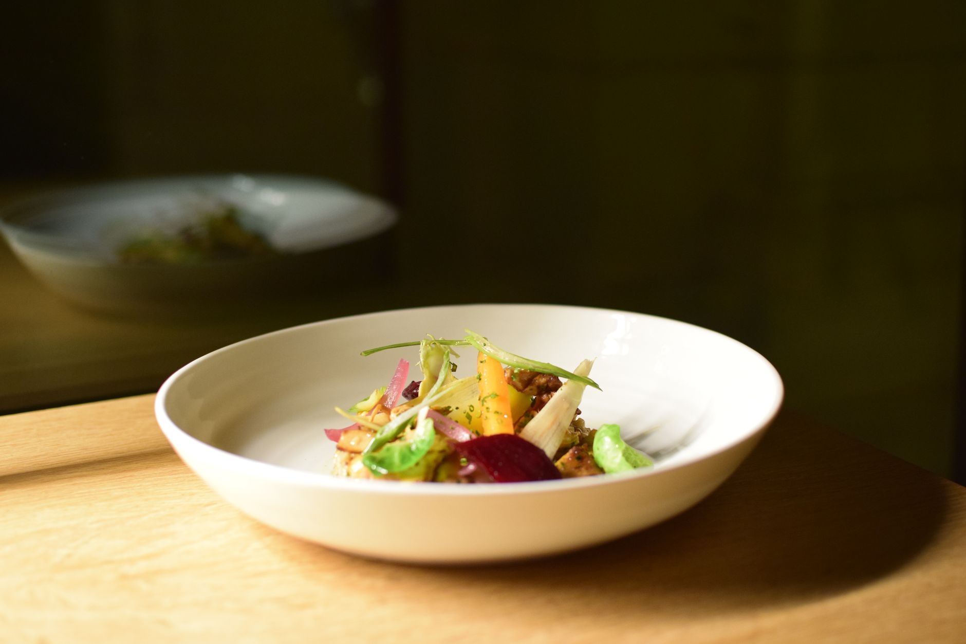 Jersey Royal salad with horseradish cream