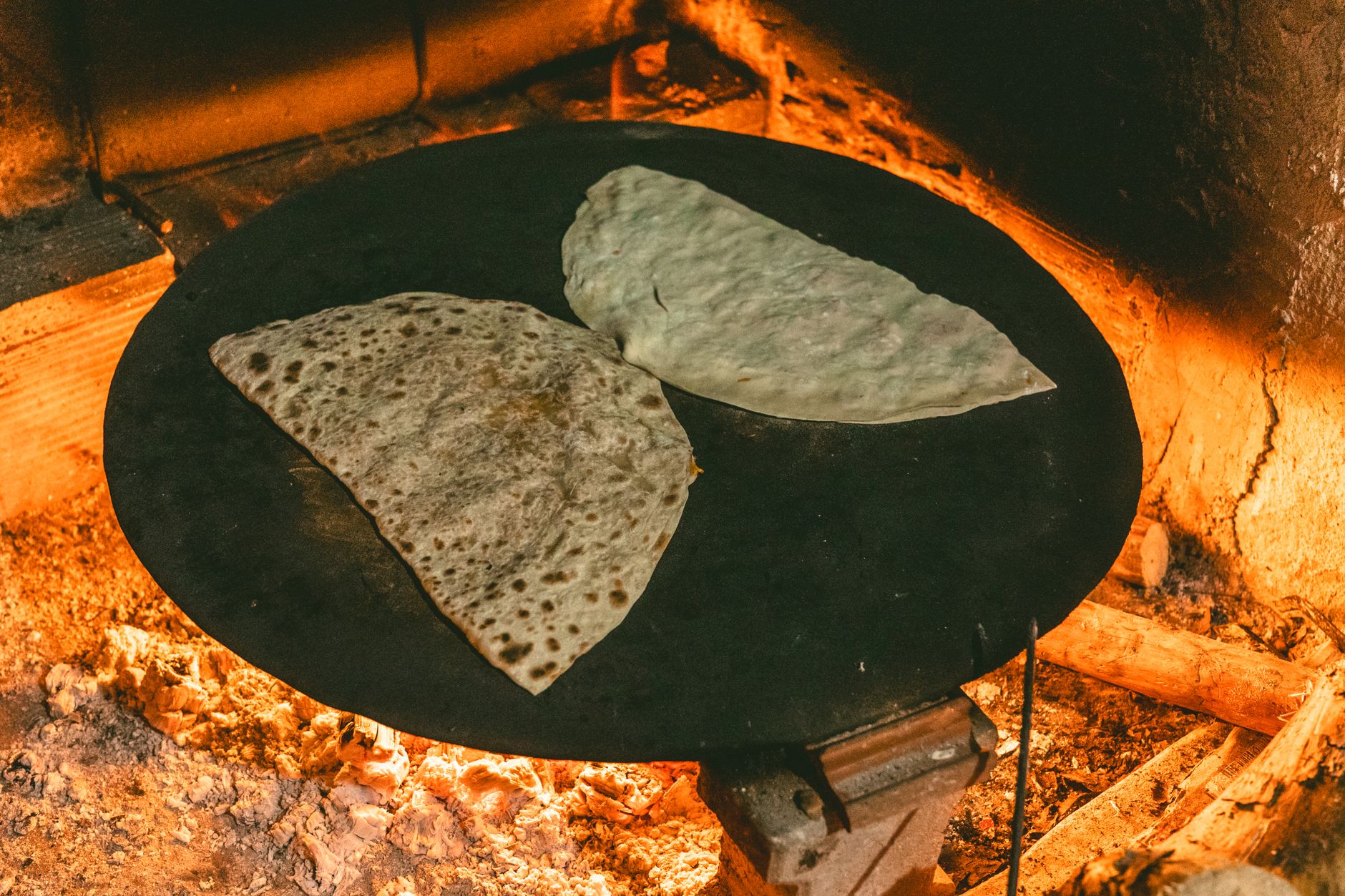 Griddled flatbreads