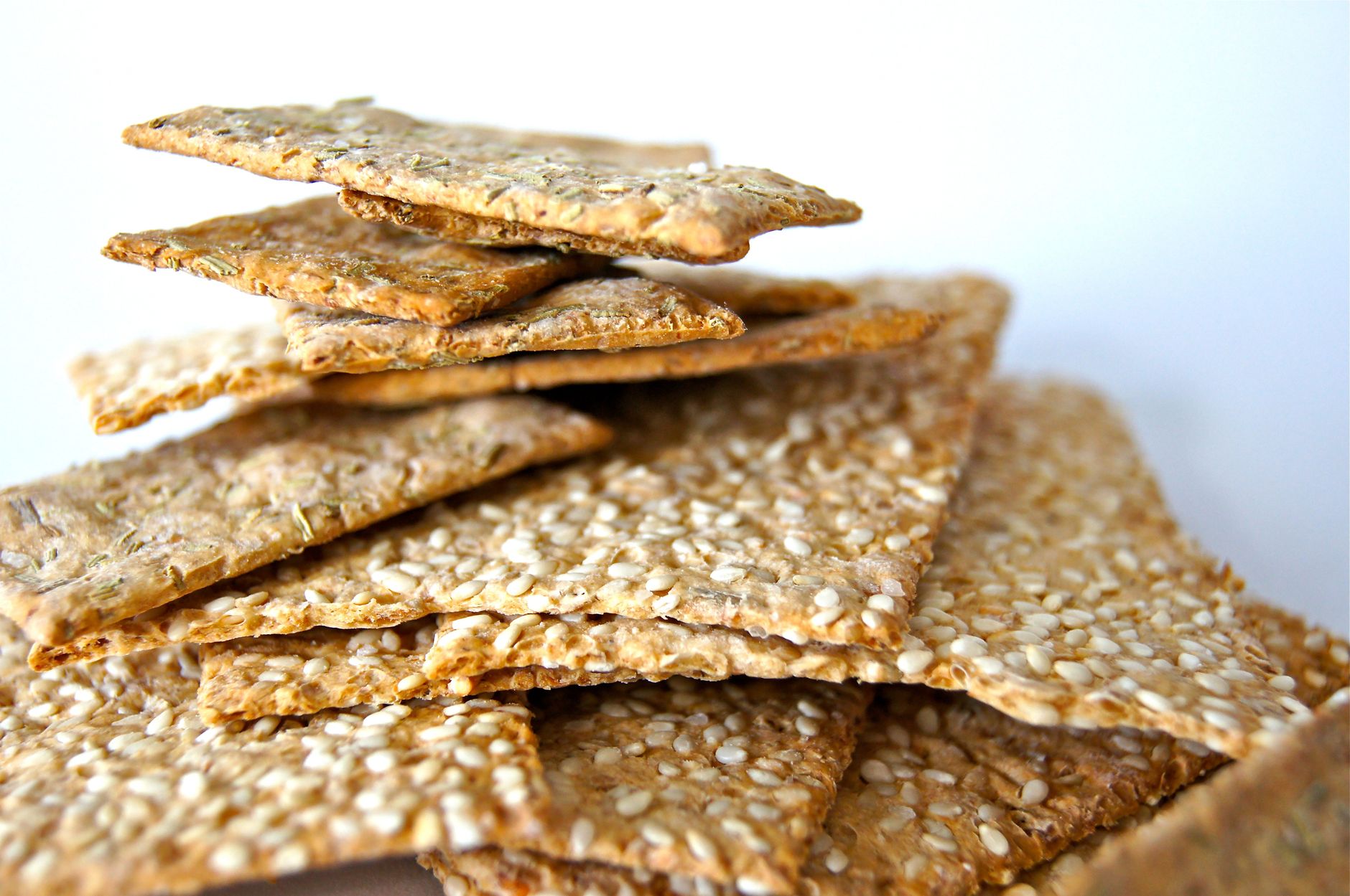 Parmesan Sesame Crackers