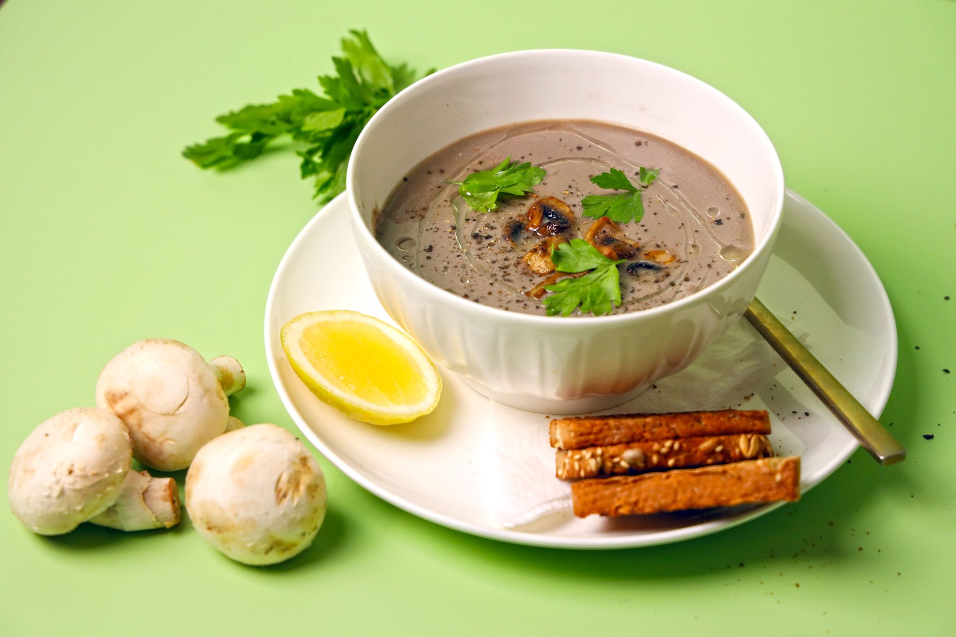 Brie Mushroom Soup