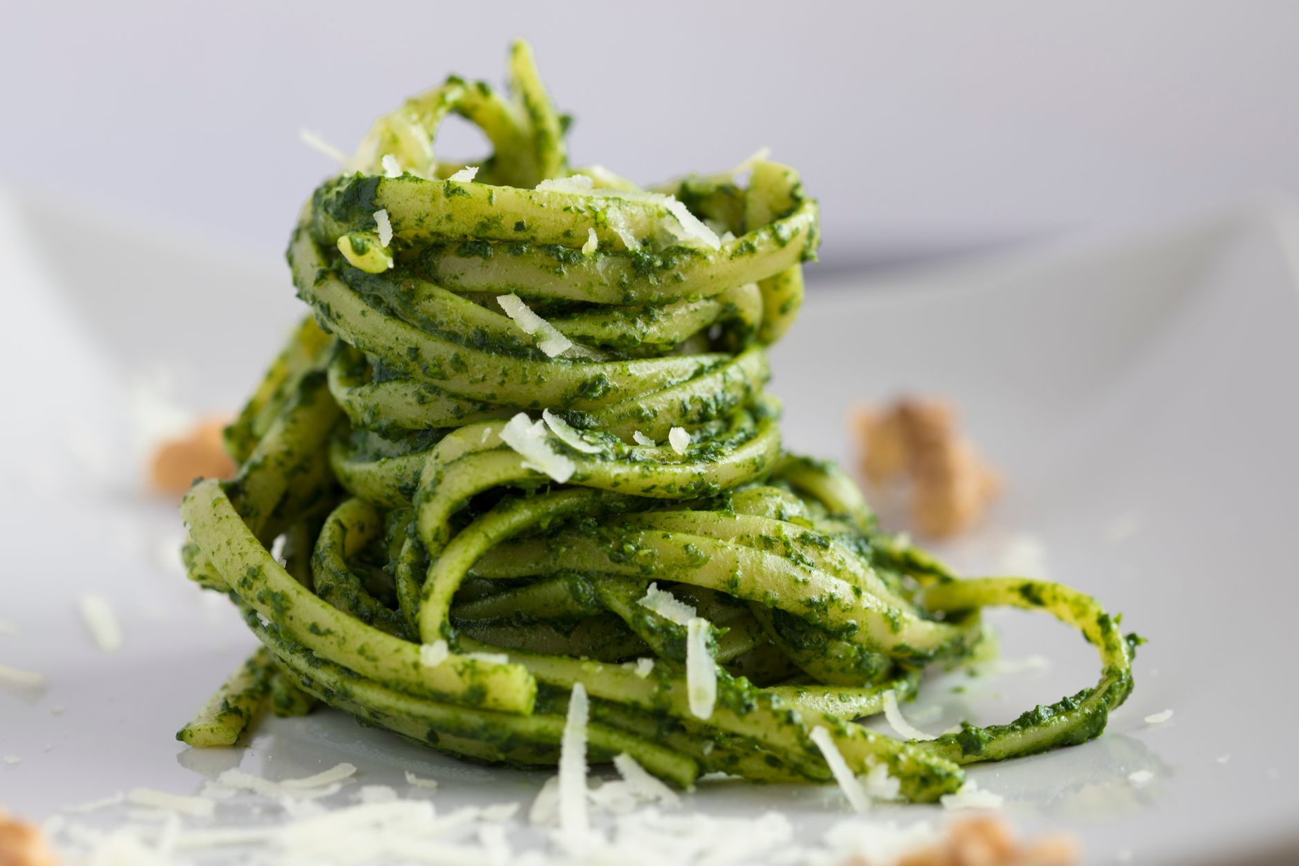 Parsley Pesto Pasta with Peas