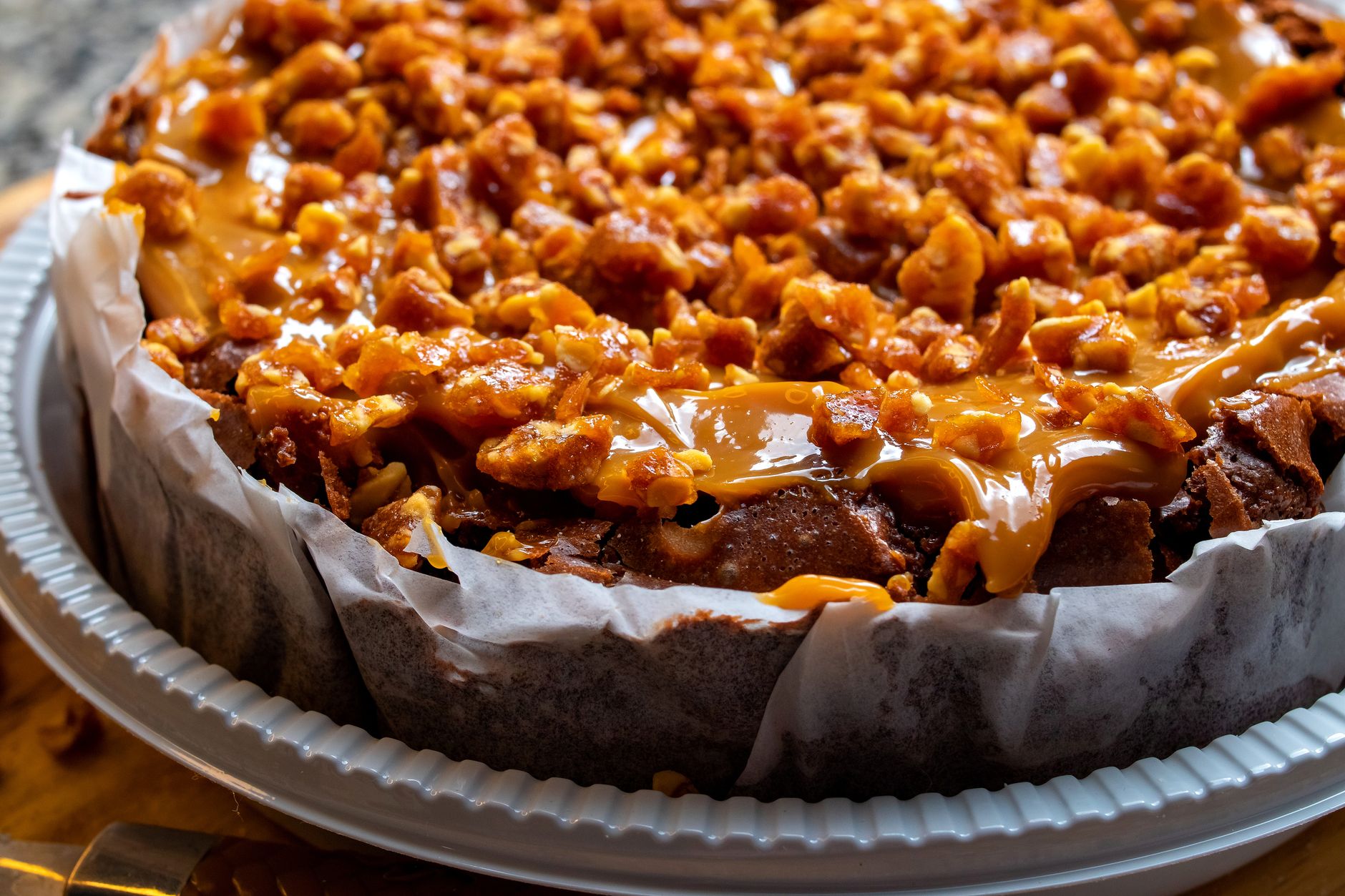 Caramel Apple Walnut Pie