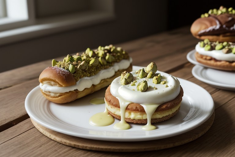 Pistachio Eclair Dessert