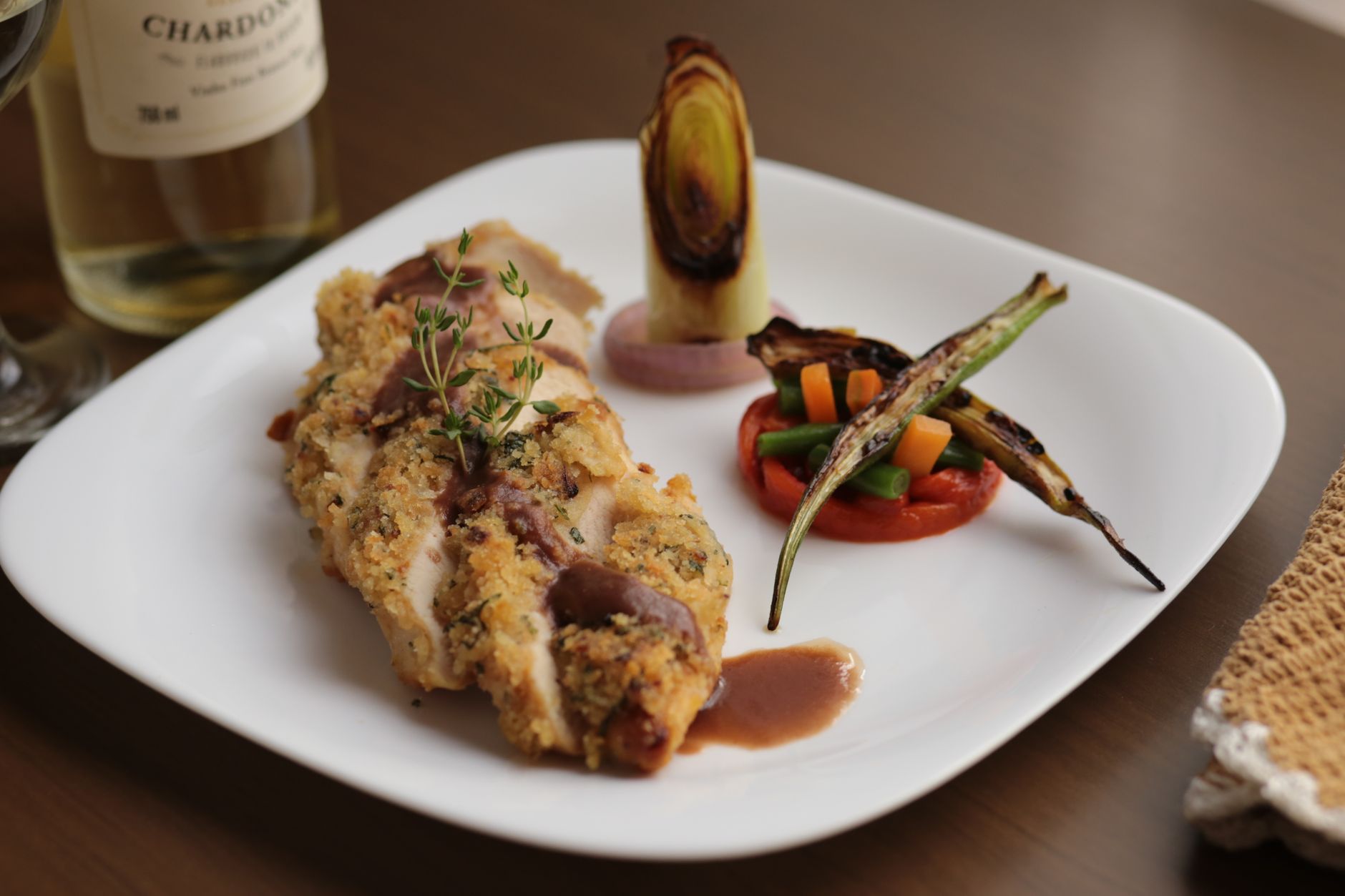Chicken with Cherry Wine Sauce