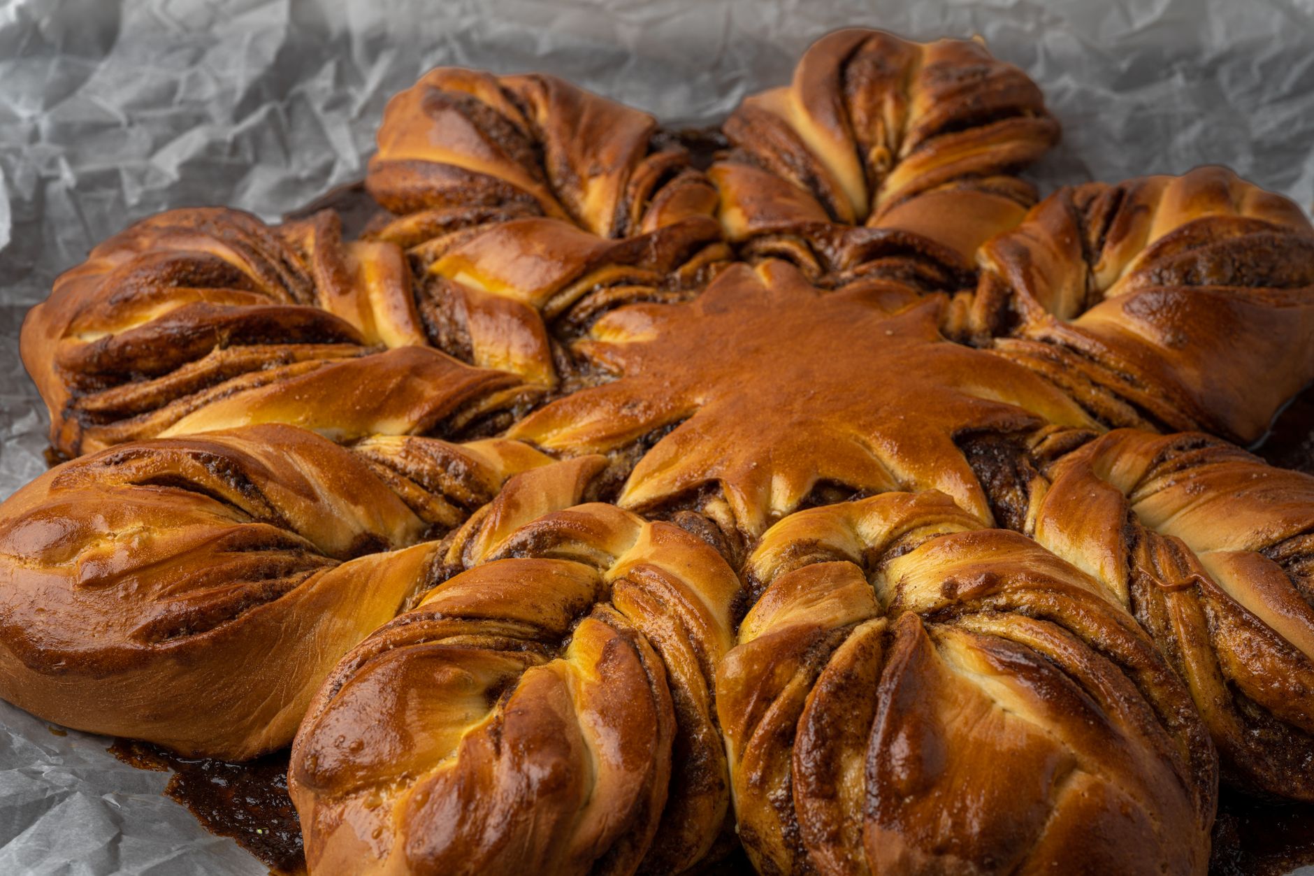 Christmas Star Twisted Bread
