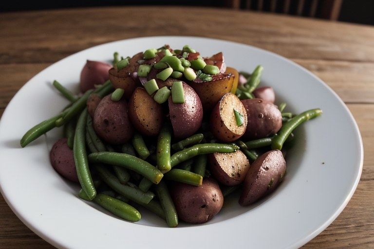 Red Potatoes with Beans