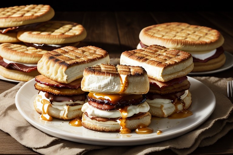 Cheese & bacon s'mores