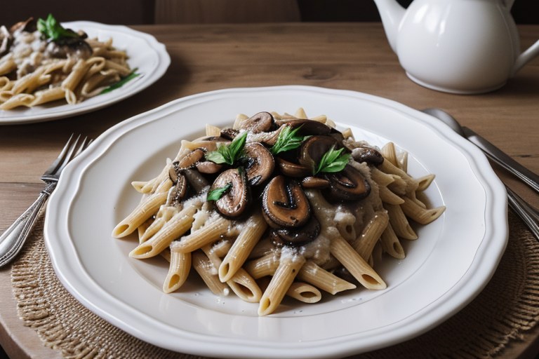 Mushroom Penne Bake