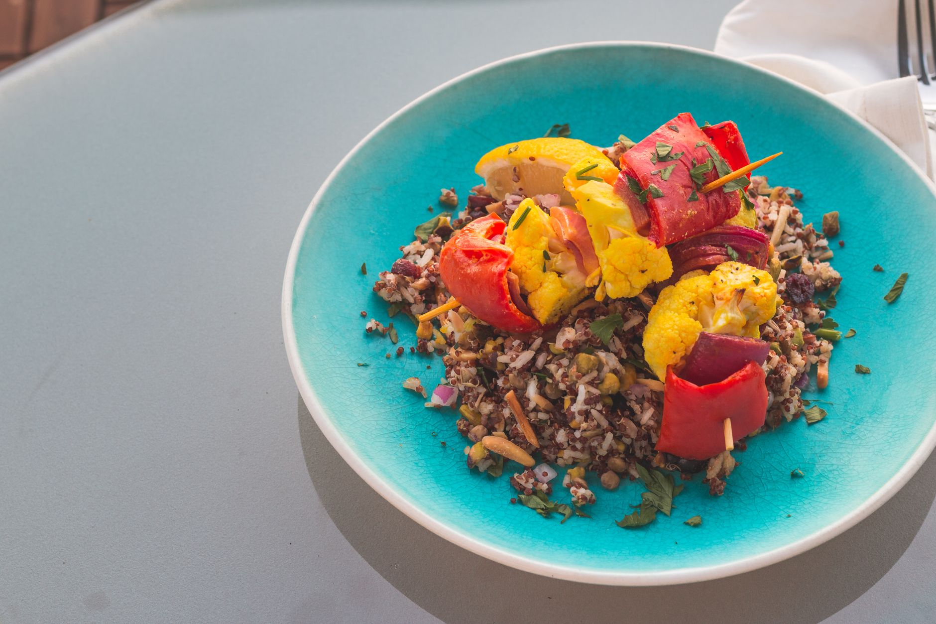 Orange-Pistachio Quinoa Salad