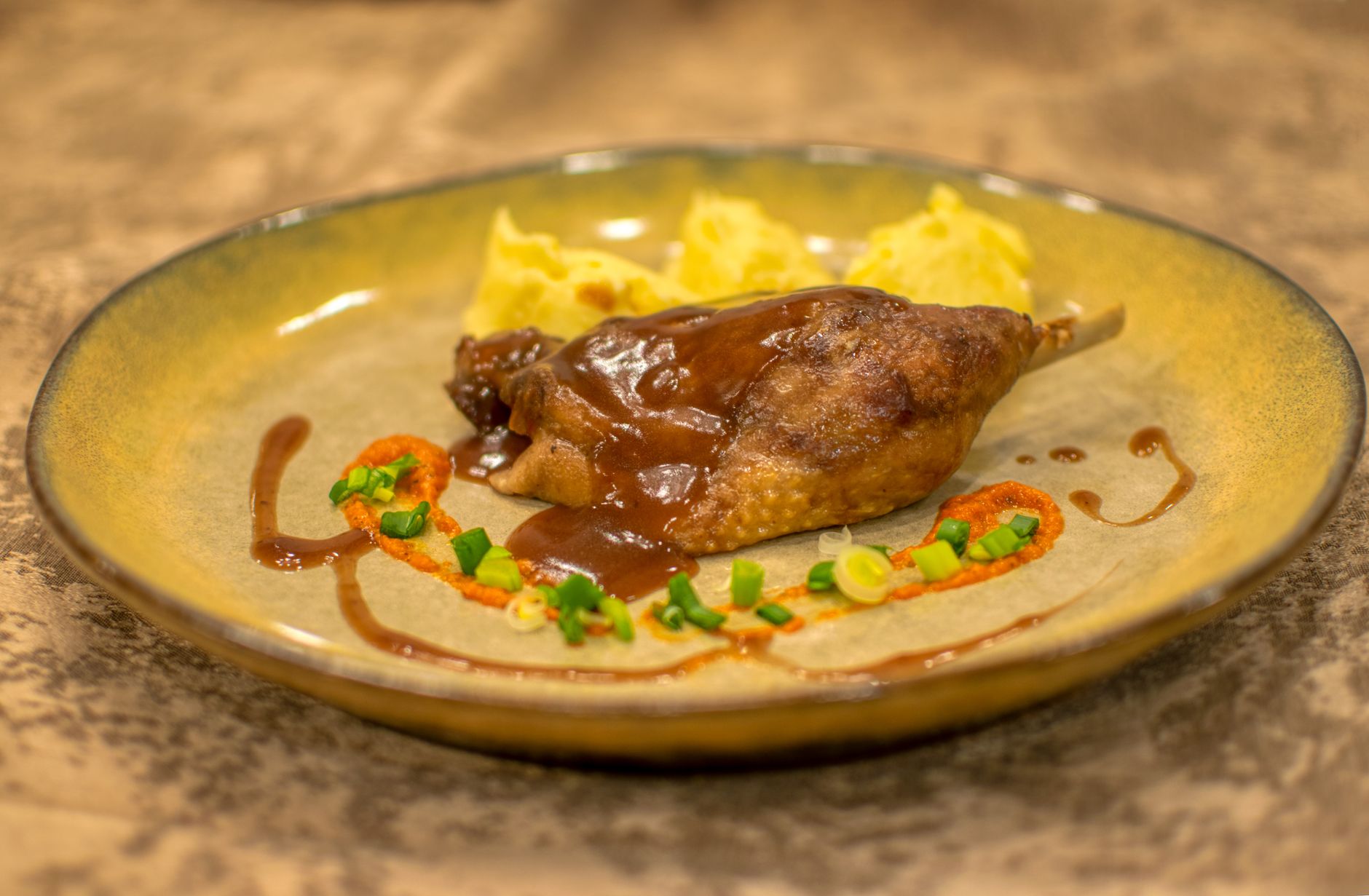Confit duck pastilla