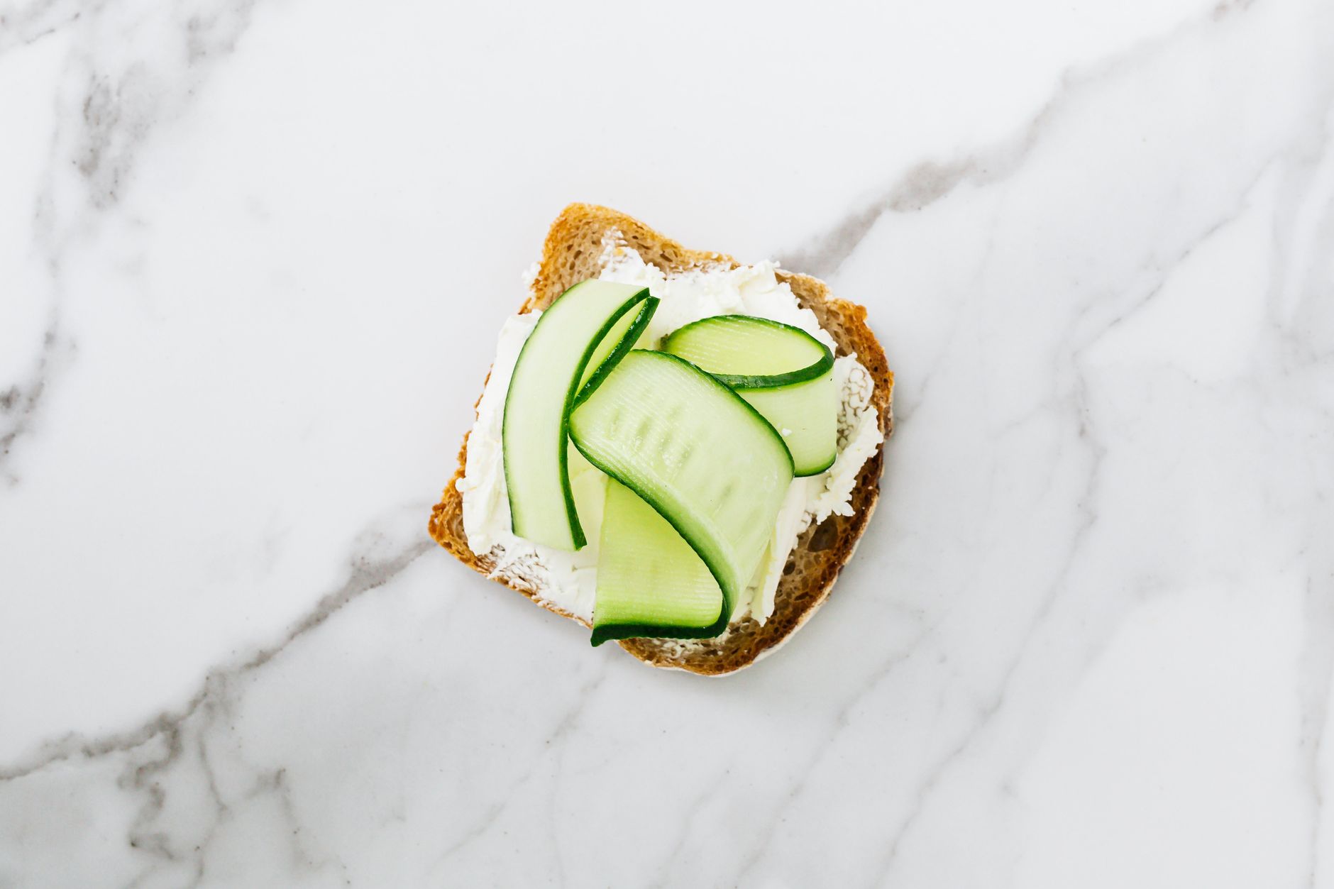 Cream cheese & cucumber sandwiches
