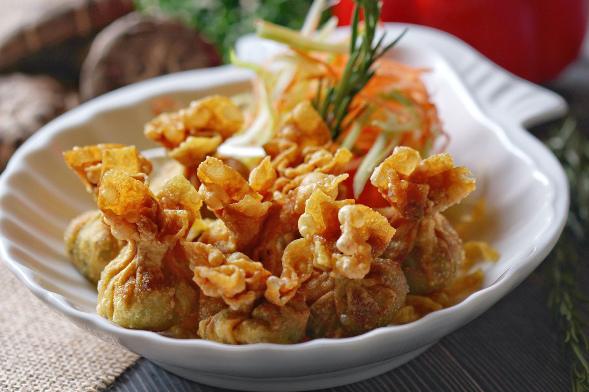 Chicken Wonton Cups