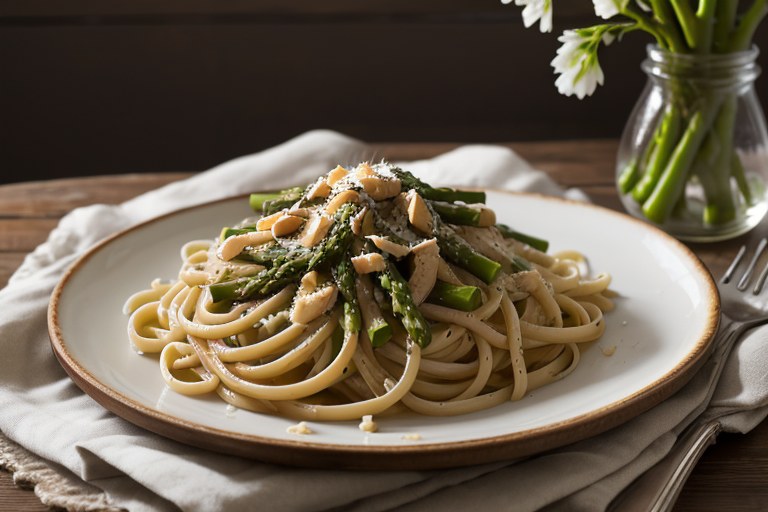 Asparagus Linguine