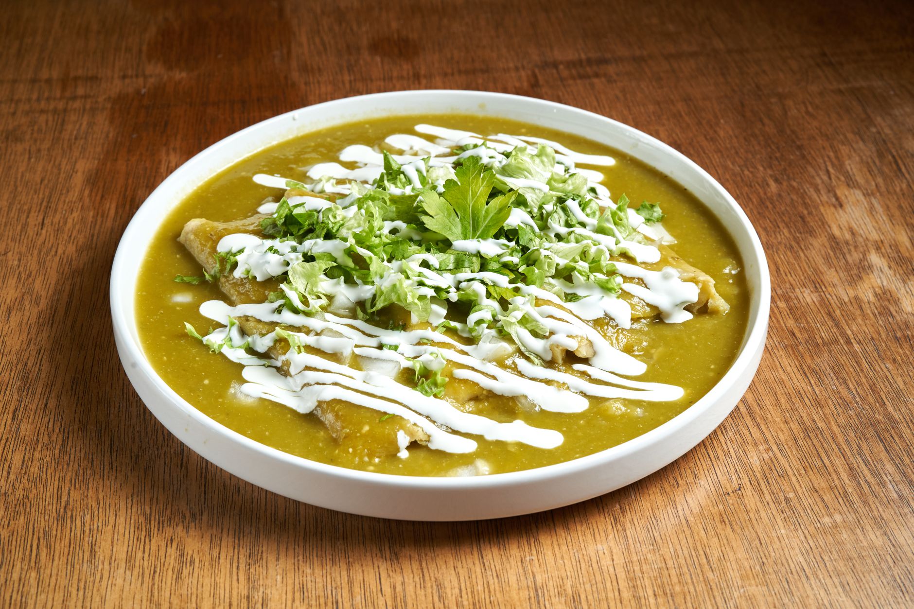 Cheese Enchiladas with Green Sauce