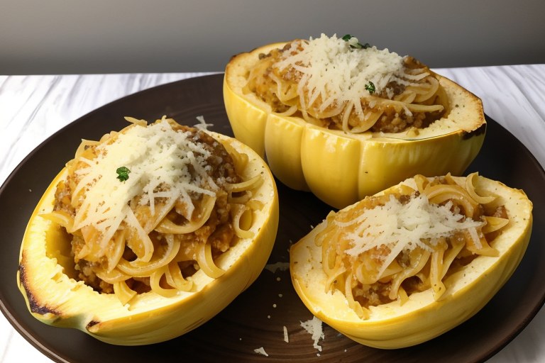 Sausage Stuffed Spaghetti Squash