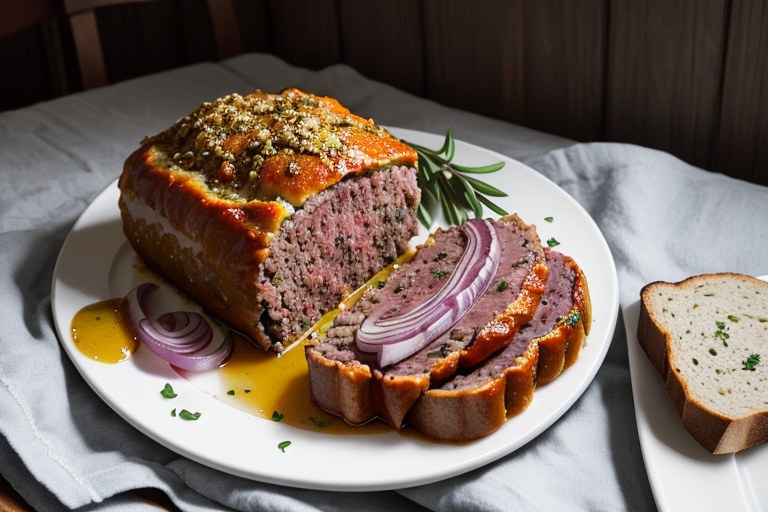 Prosciutto-Stuffed Meat Loaf