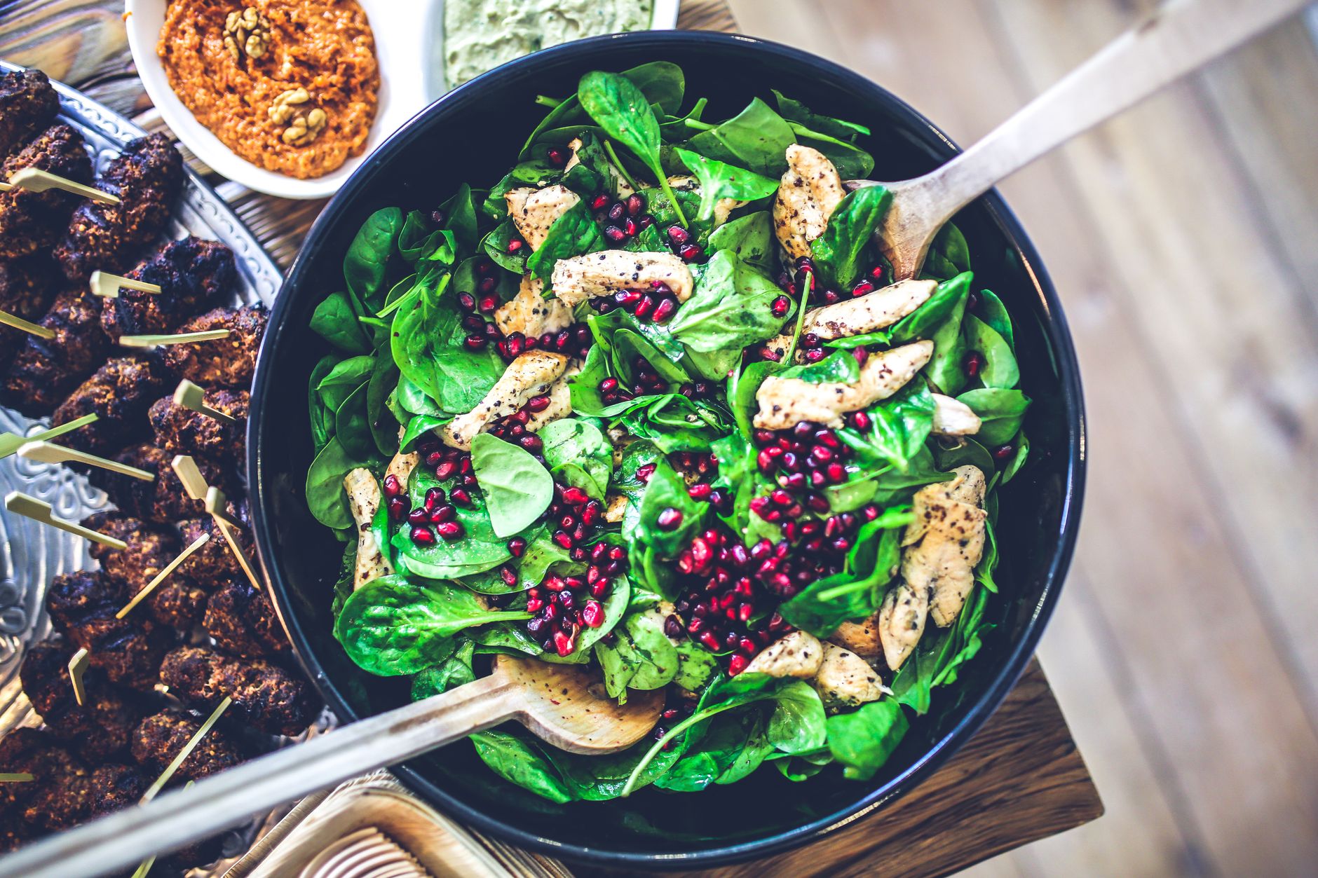 Green chicken salad