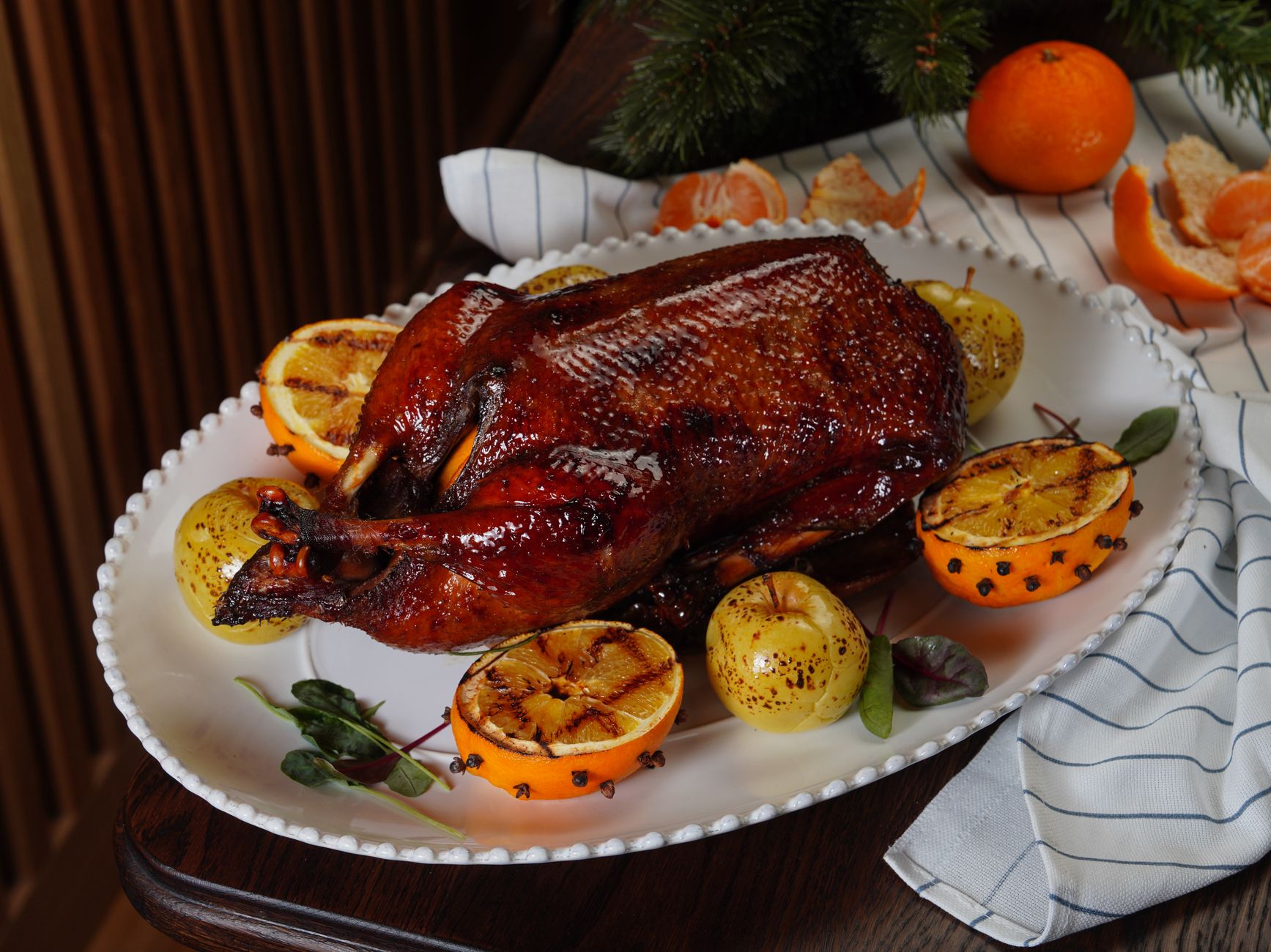 Cranberry-Orange Roast Ducklings