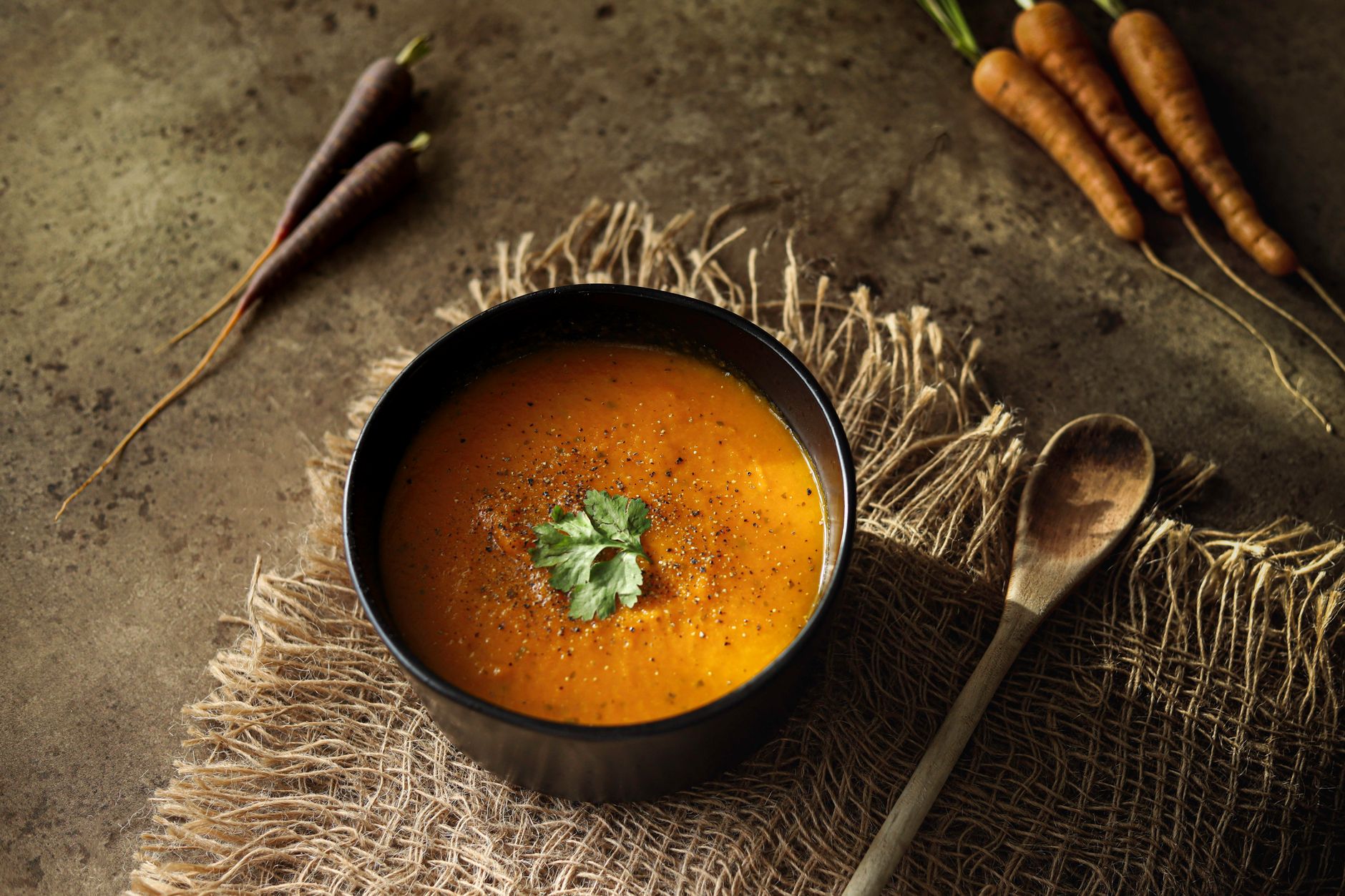 Thai Coconut Curry Carrot Soup