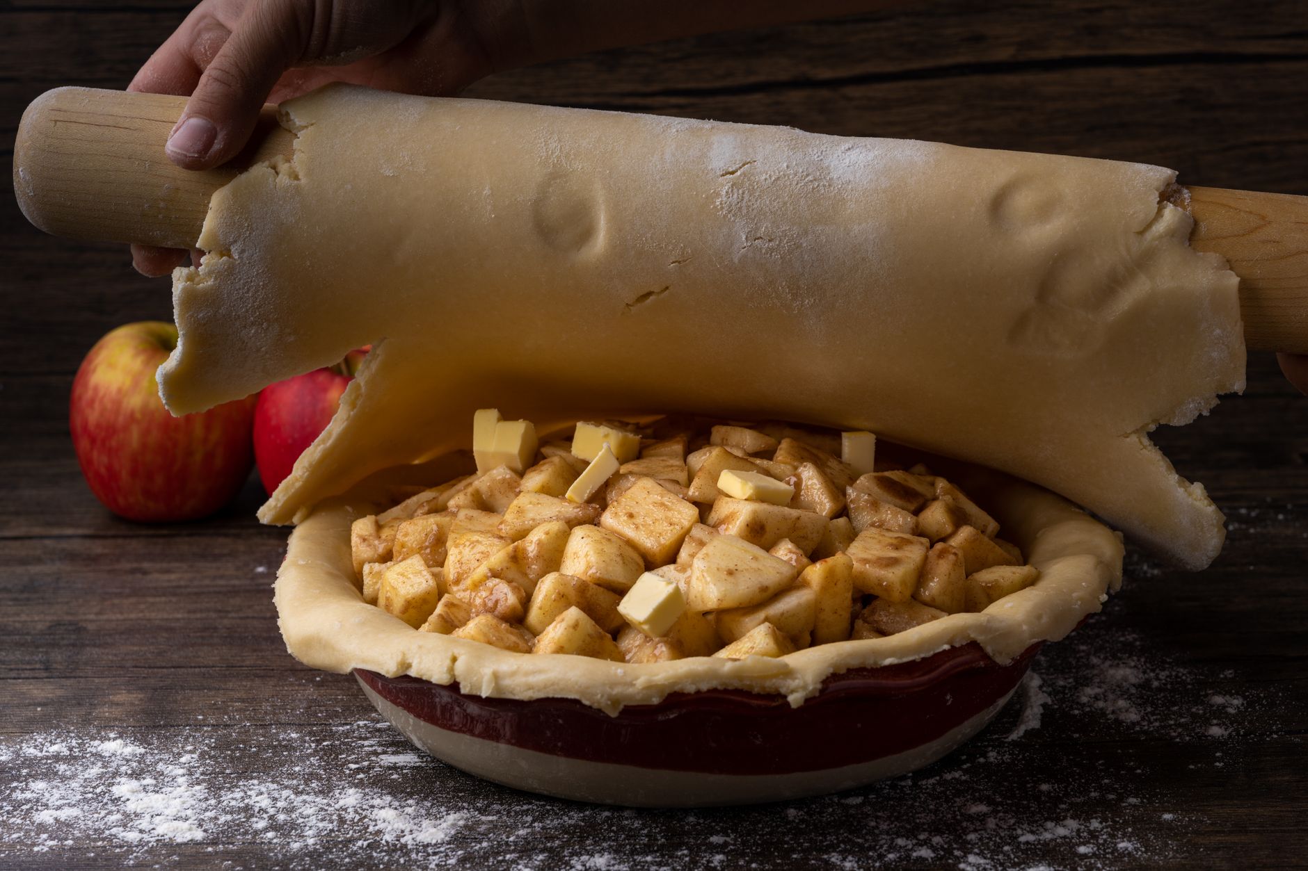 ‘Butter pie’ with apples & cheese