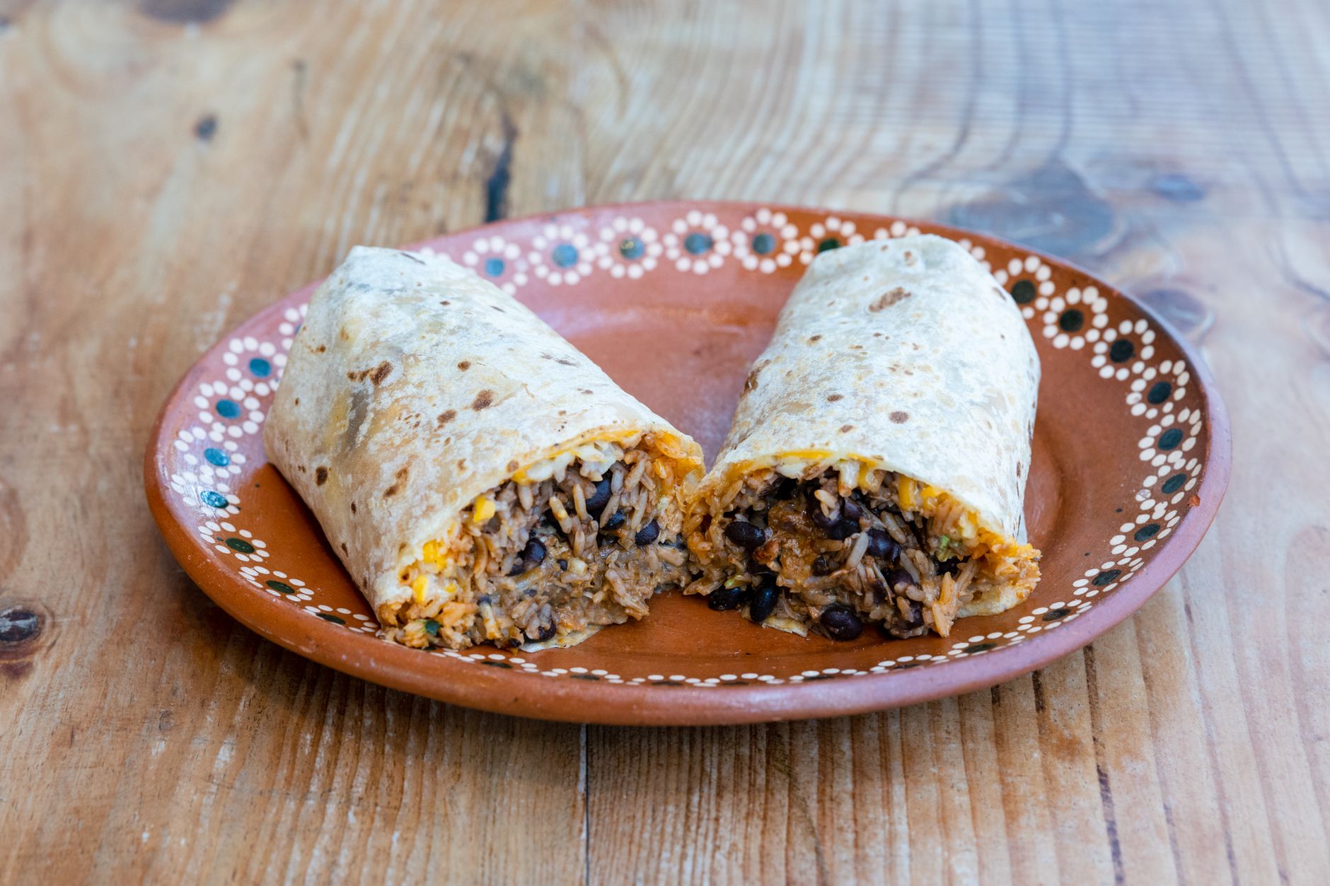 Pork, Bean & Rice Burritos