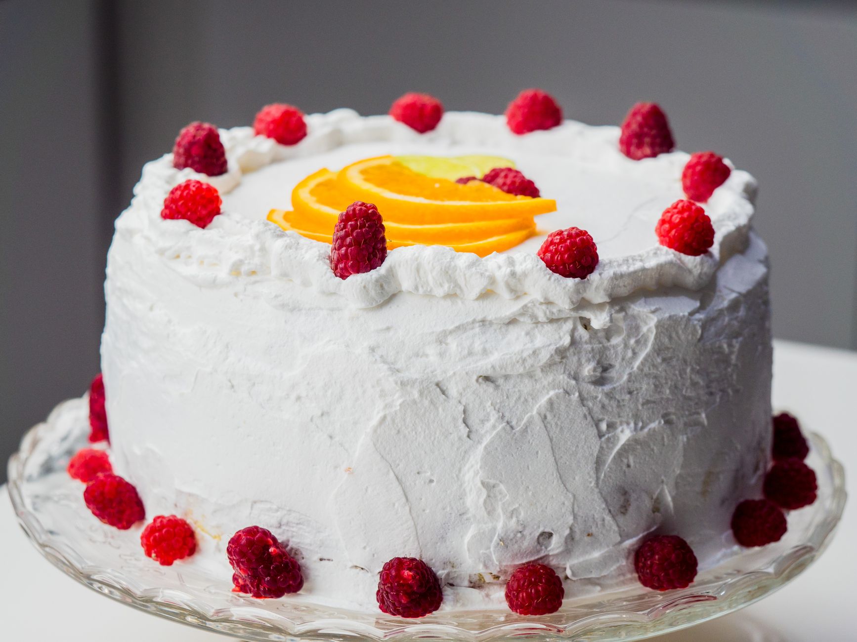 Cranberry Orange Layer Cake with Rosemary