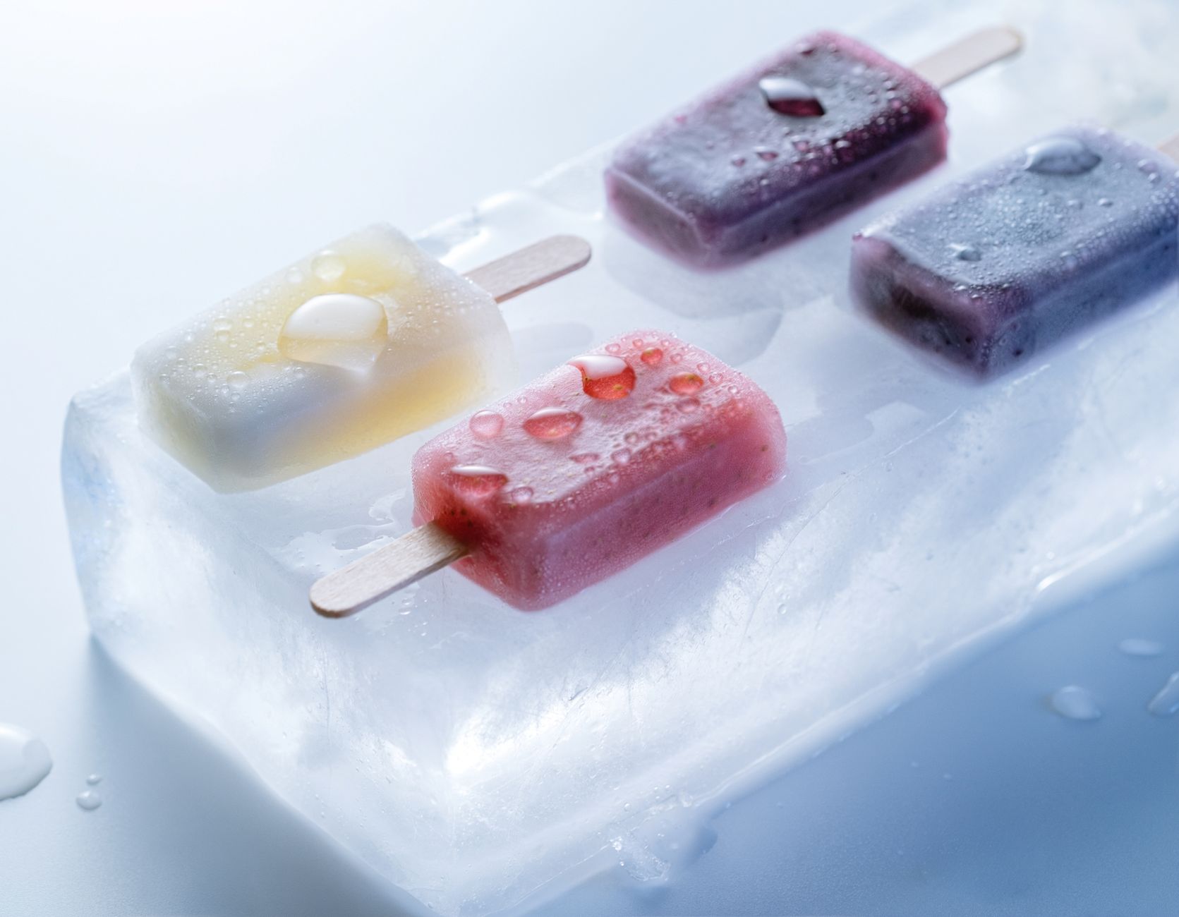 Raspberry coconut ices