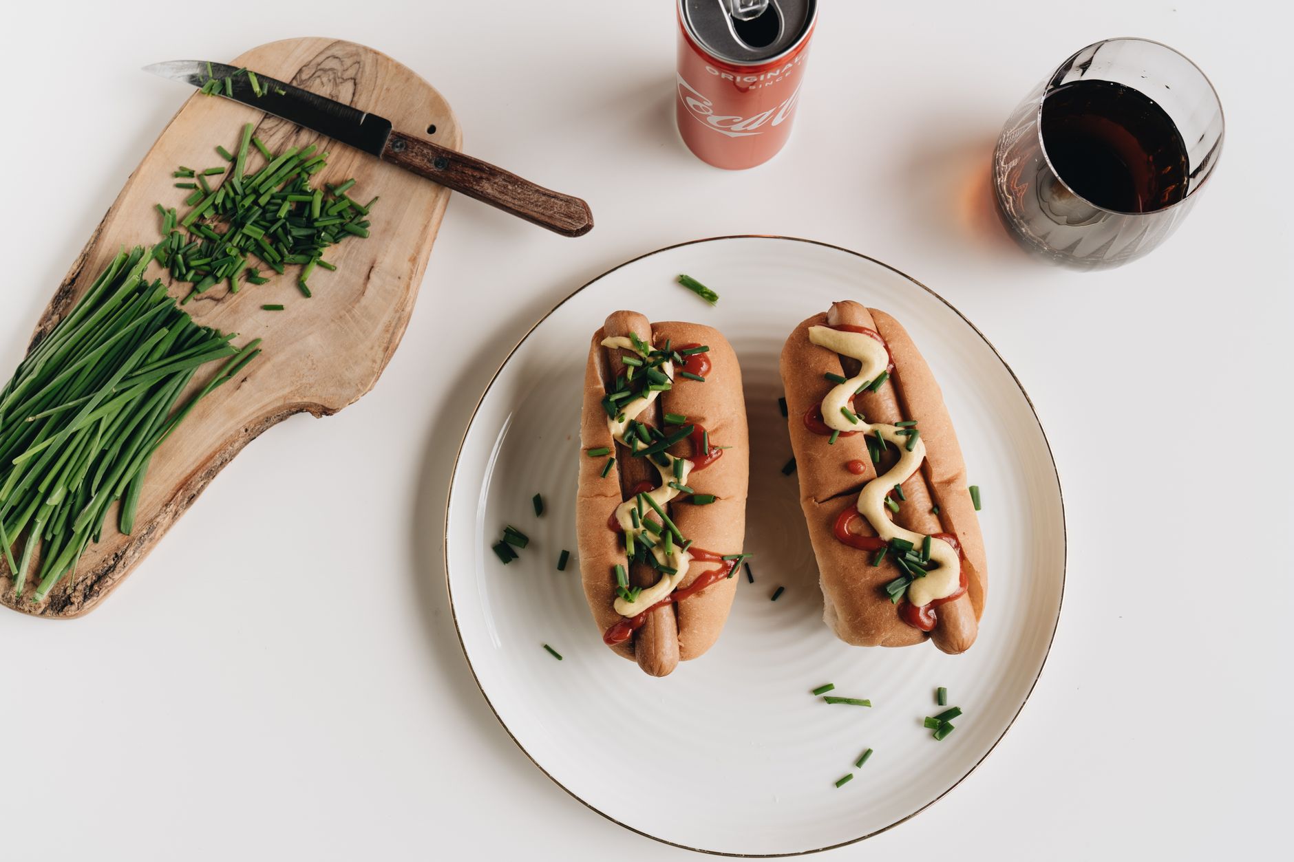 Sticky cider onion hot dogs