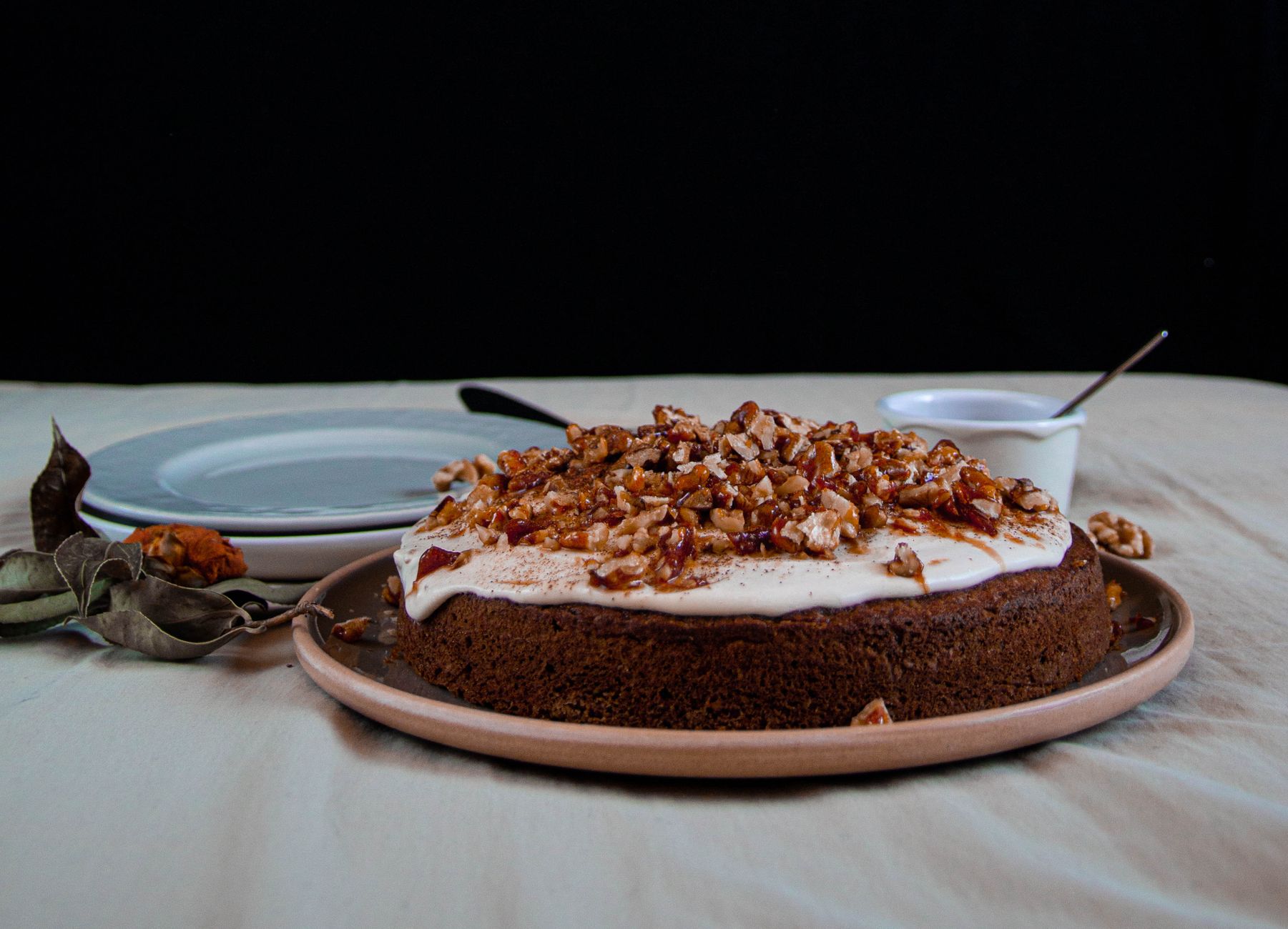 Carrot Cake with Pecan Frosting