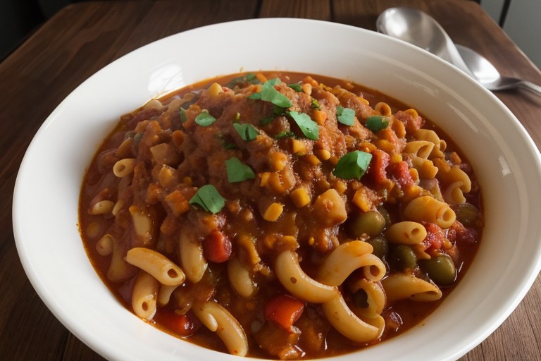 One Pot Cheesy Vegetarian Chili Mac