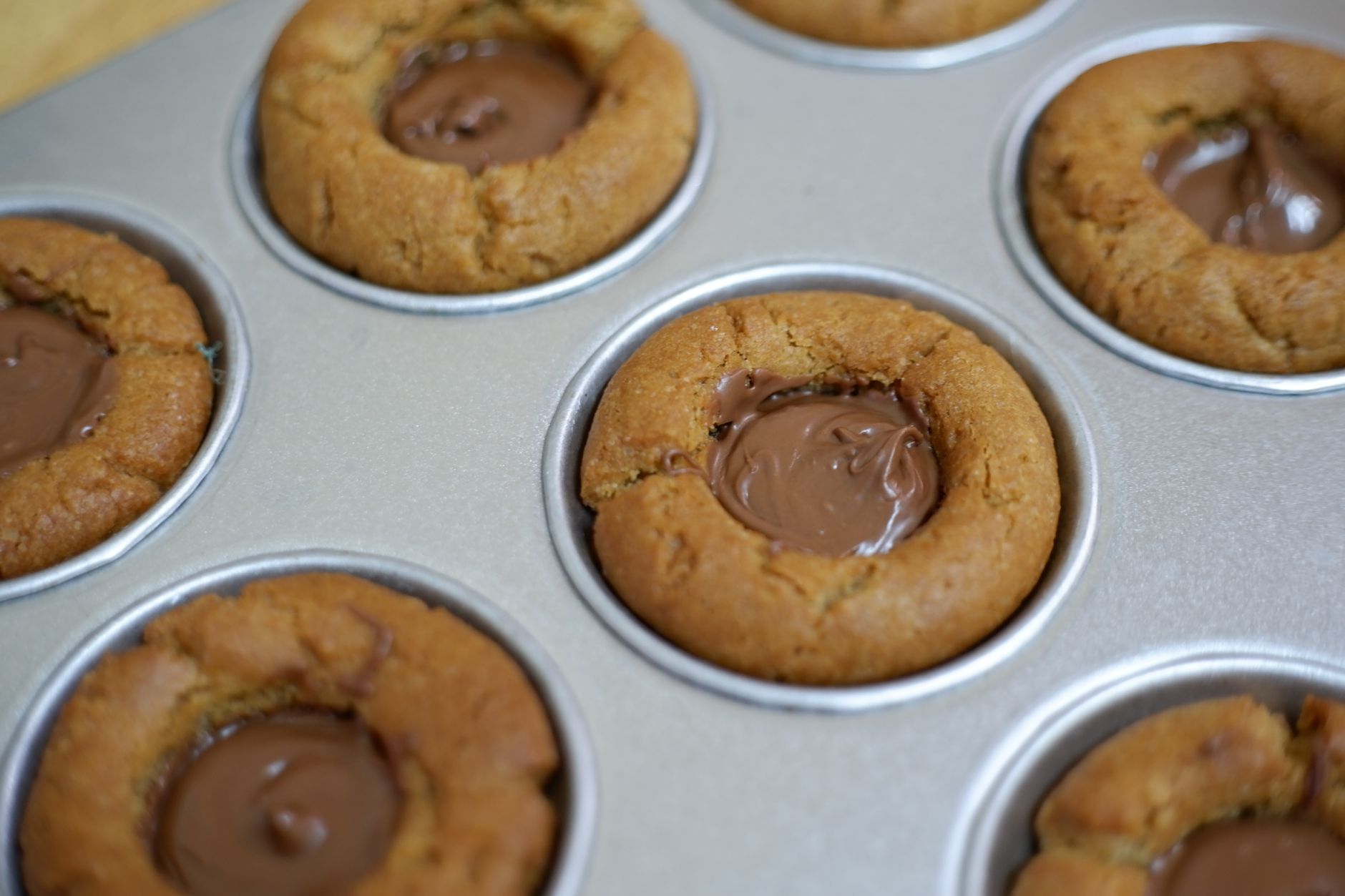 Orange-Nutella Cookie Cups