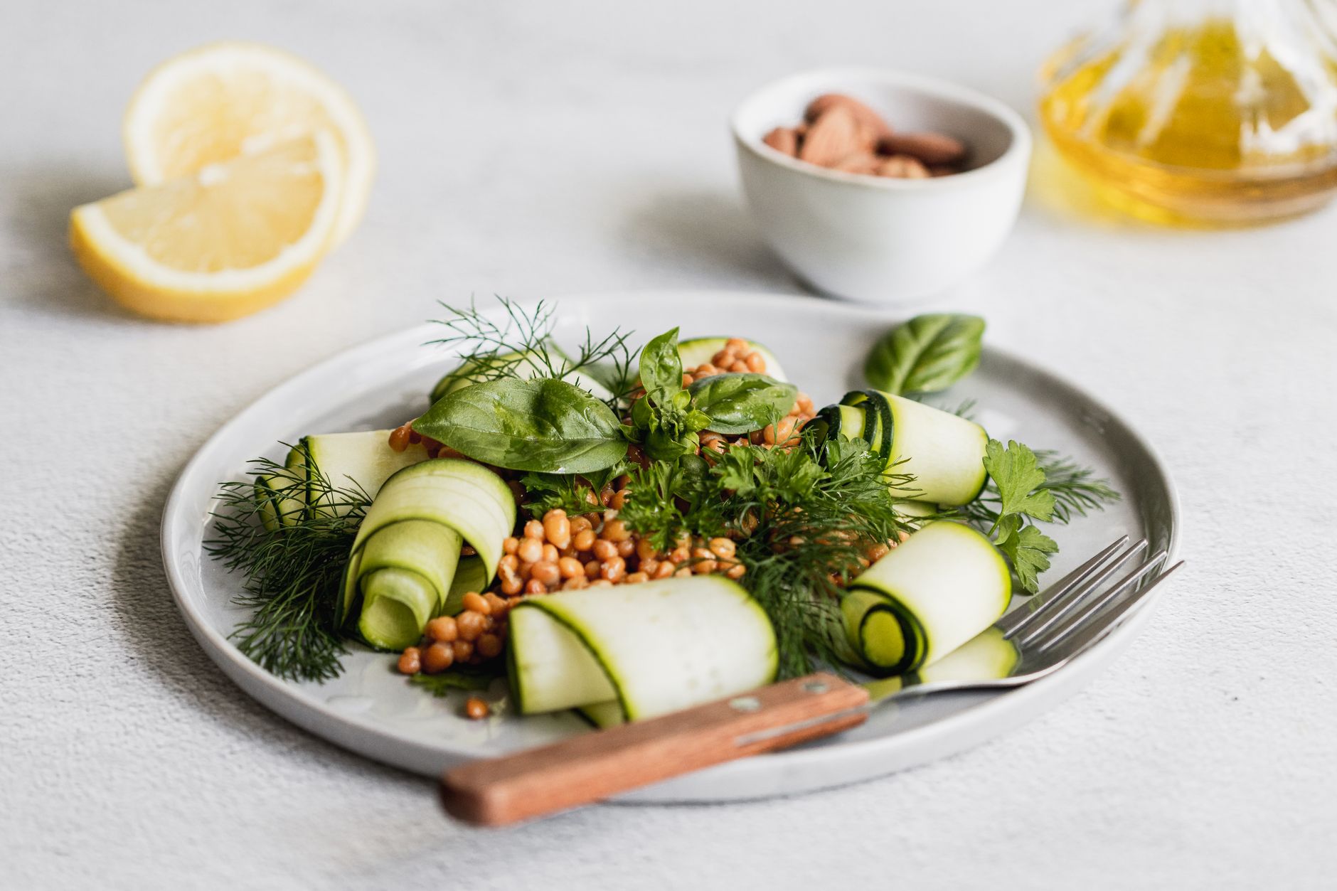 Zucchini and Orzo Salad with Chimichurri