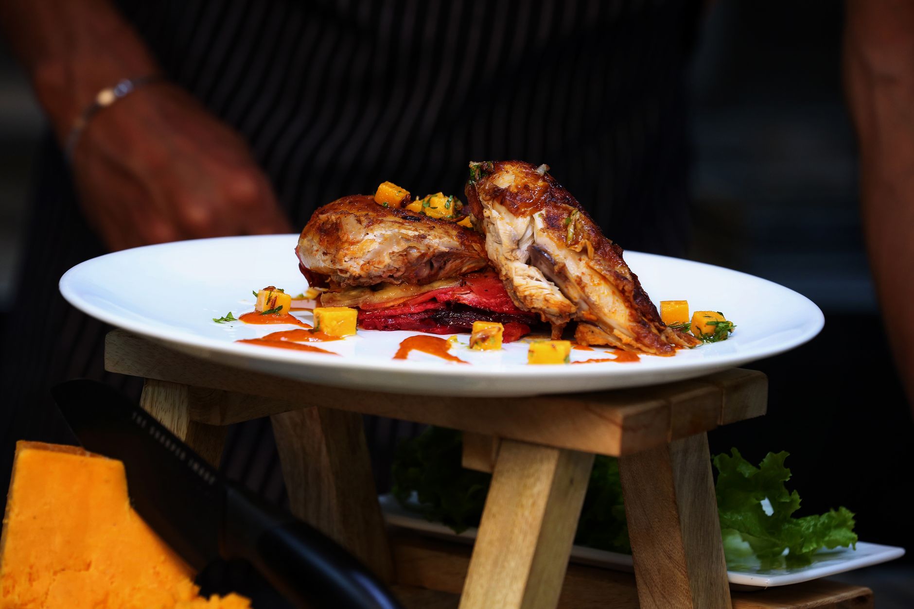 Roast Chicken Breasts with Peppers