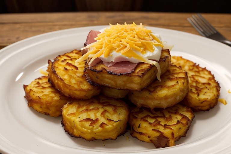 Hash Browns with Ham