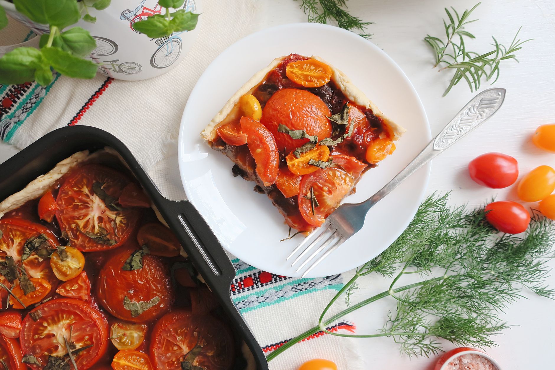 Easy Oven Baked Fish with Tomatoes