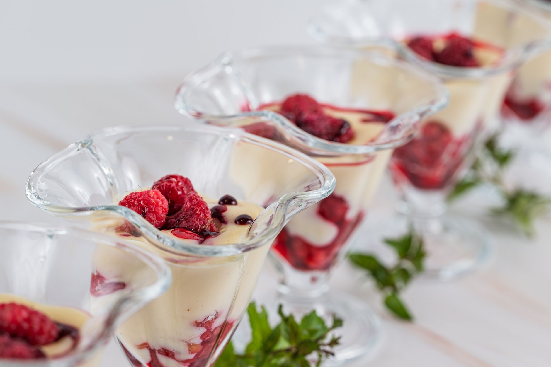 Berries with Champagne Cream