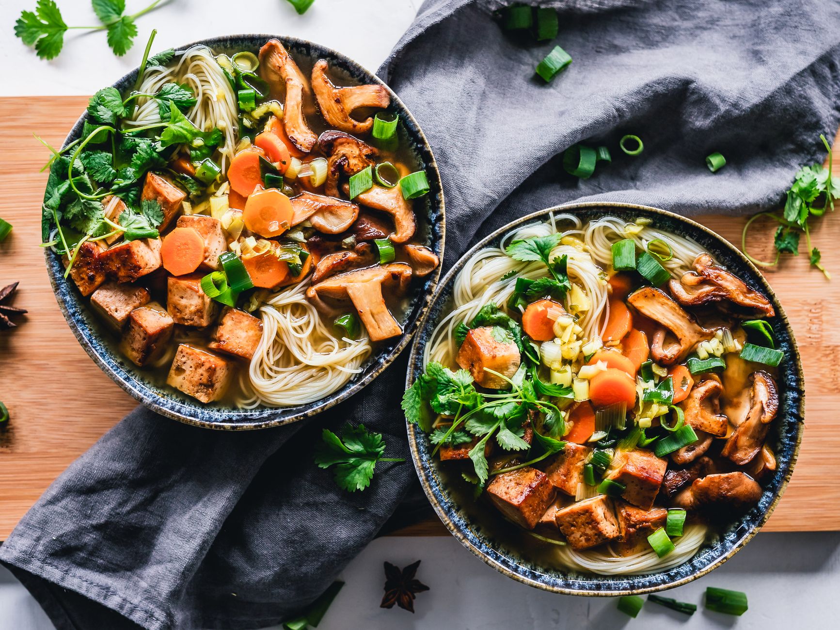 Peanut Tofu Noodle Bowls
