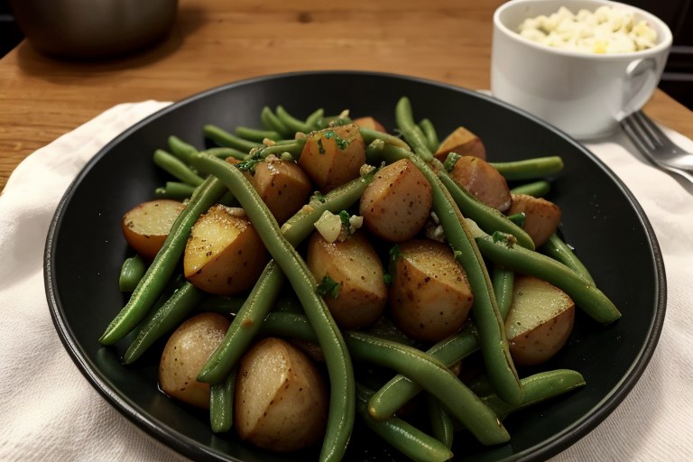 Sheet Pan Kielbasa Potatoes and Green Beans