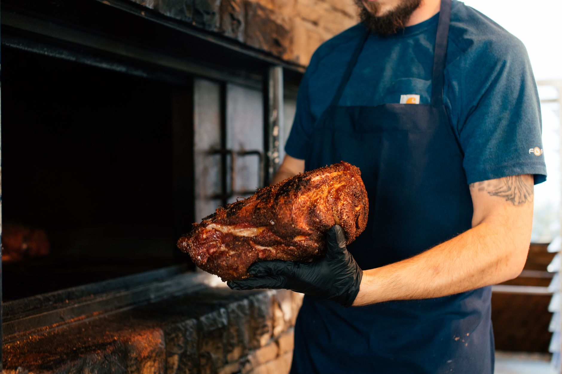 Slow-roast pork shoulder