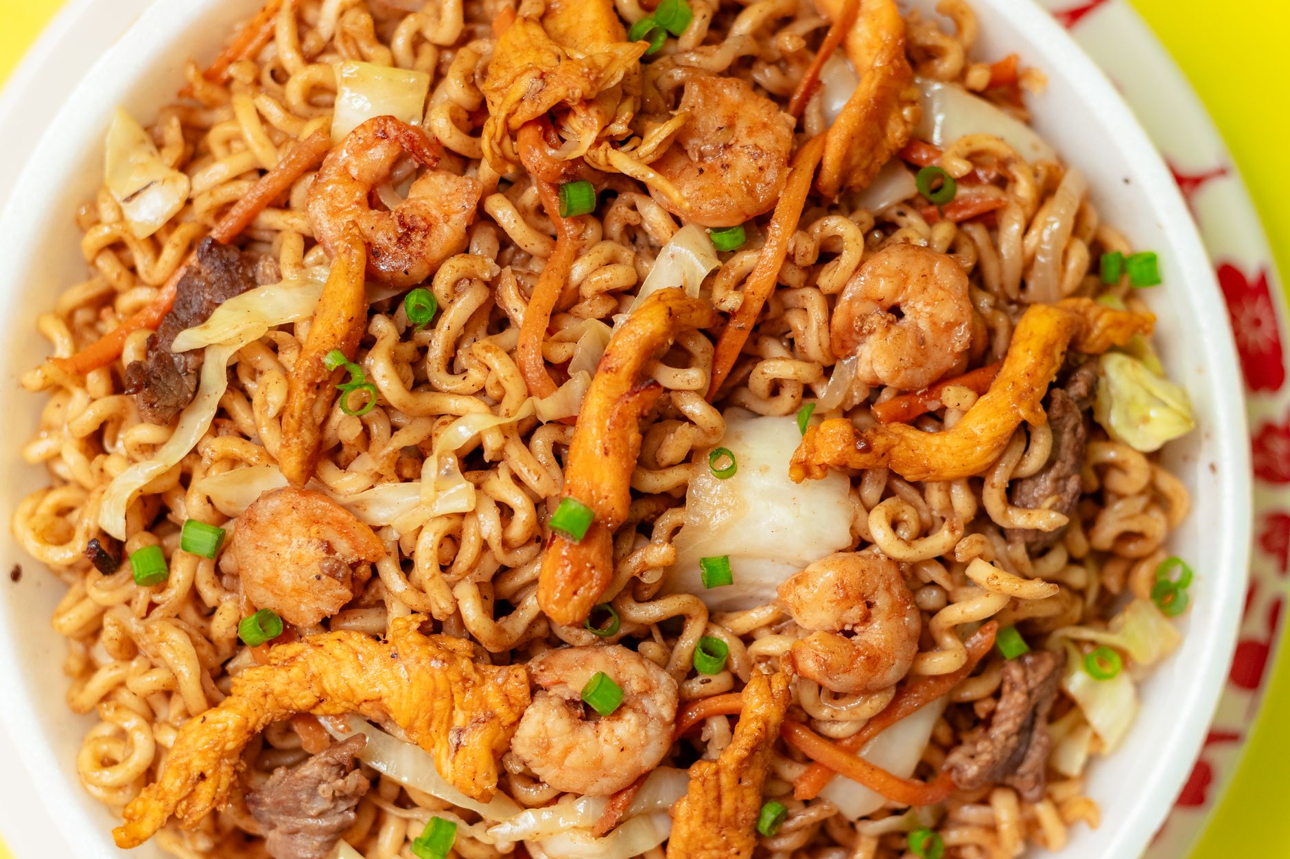 Crunchy Chicken Ramen Stir Fry