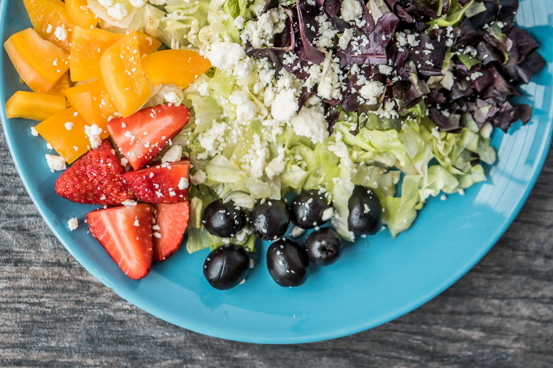 Grape Feta and Bacon Salad with Creamy Dijon Dressing