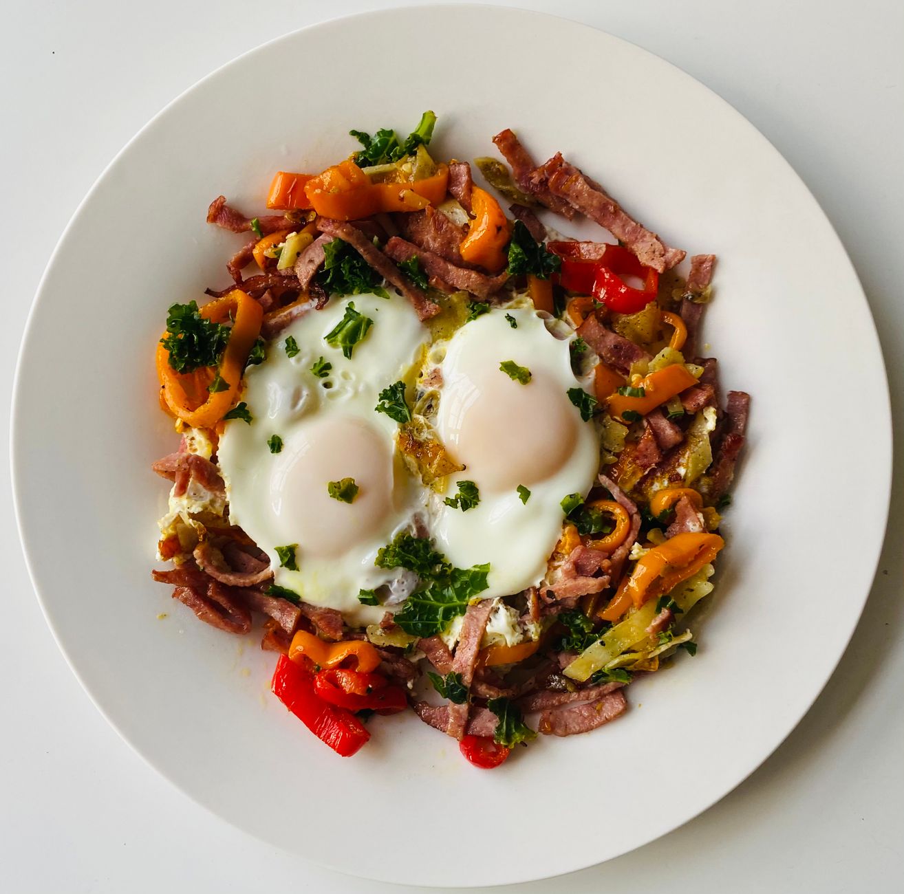 Colorful Ham Strata