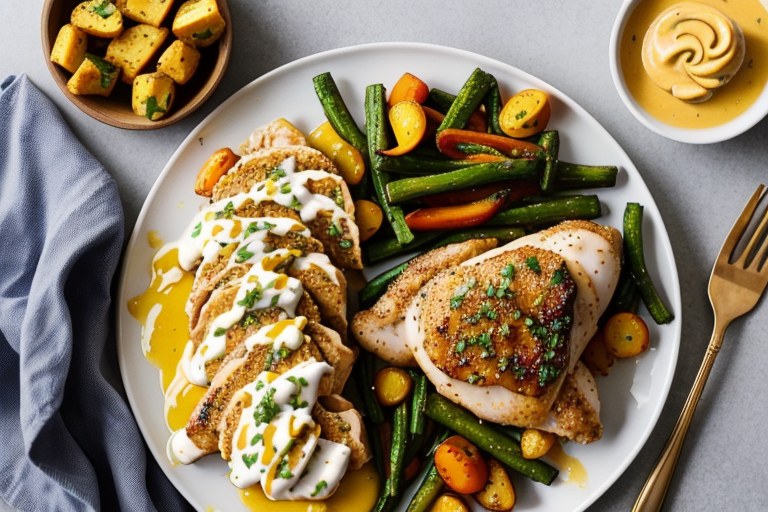 Sheet Pan Honey Mustard Chicken and Veggies