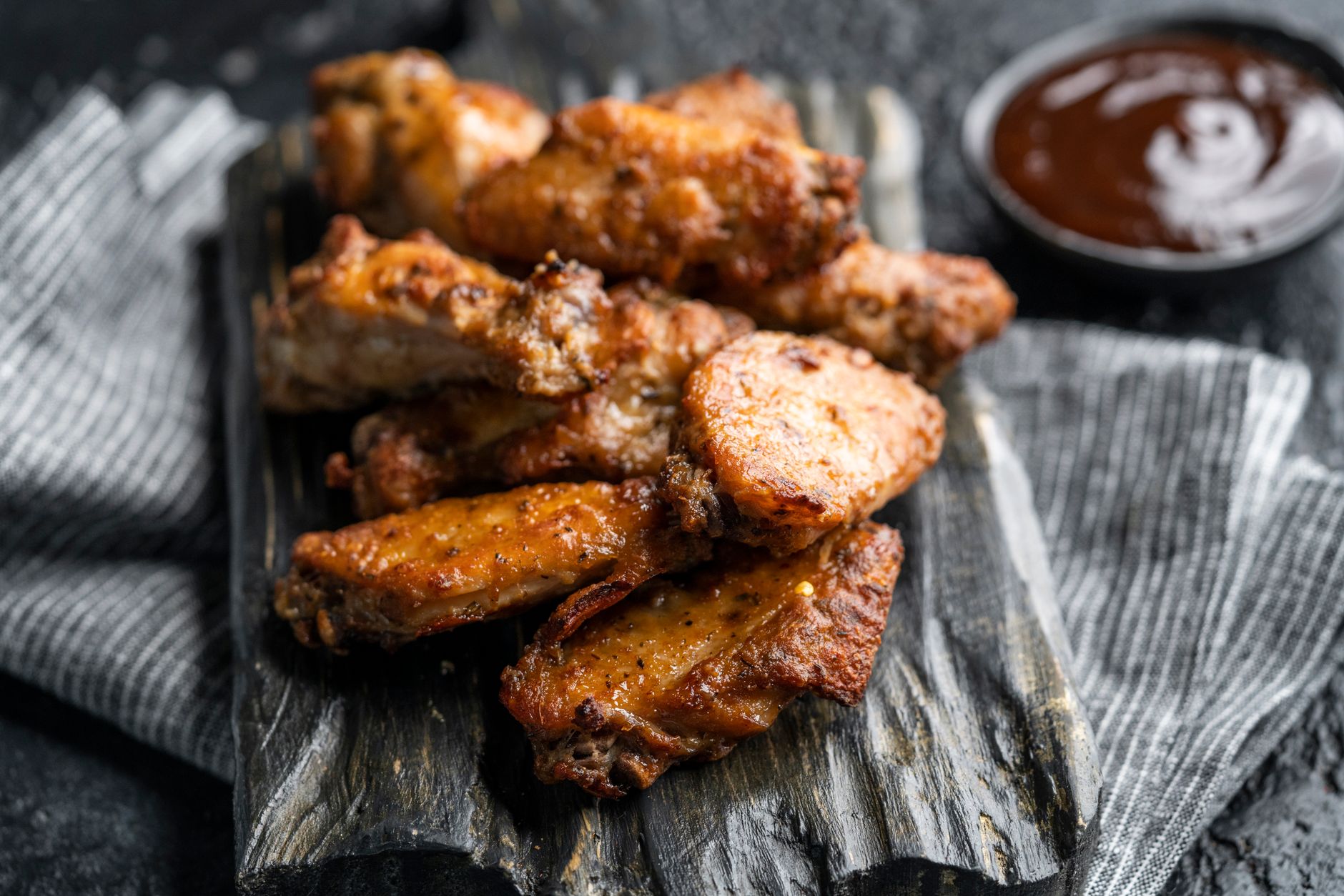Raspberry Balsamic Baked Chicken Wings