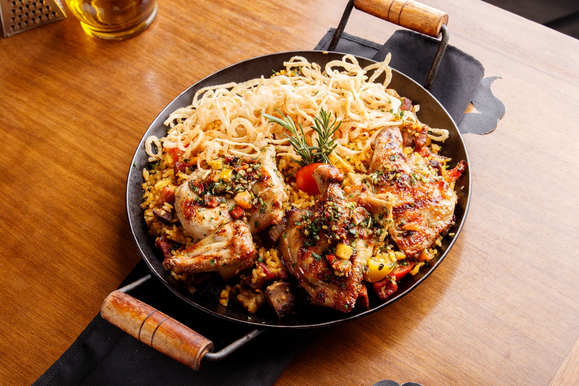 One-pan piri piri chicken dinner