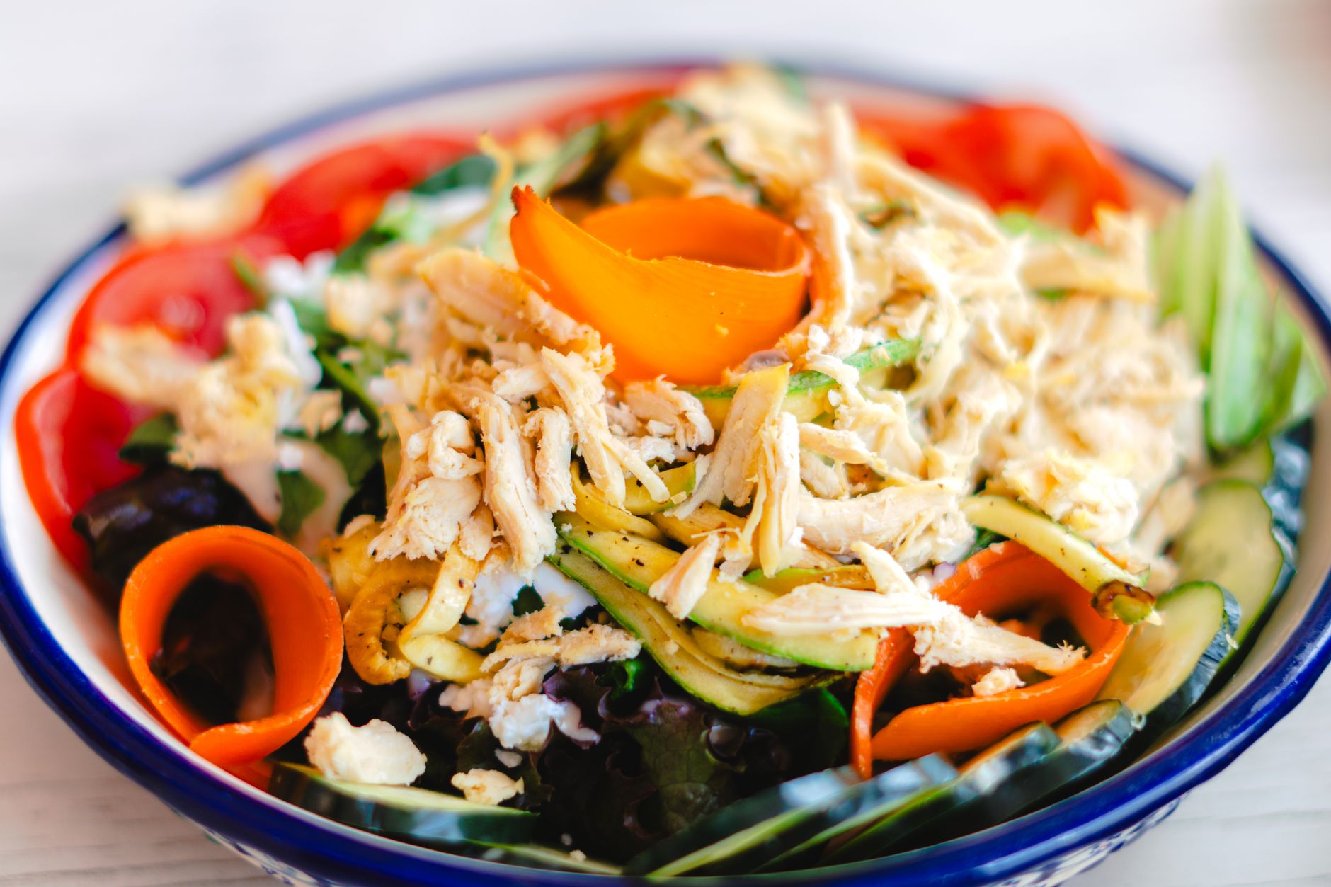 Greek Chicken Pasta Salad